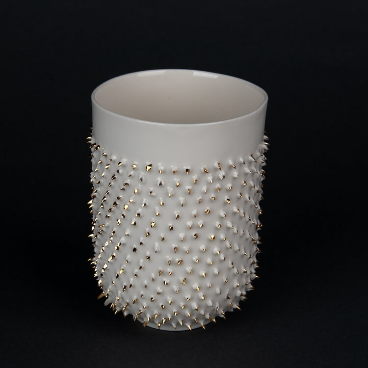 Kina Ceramics Becher Spiky Gold